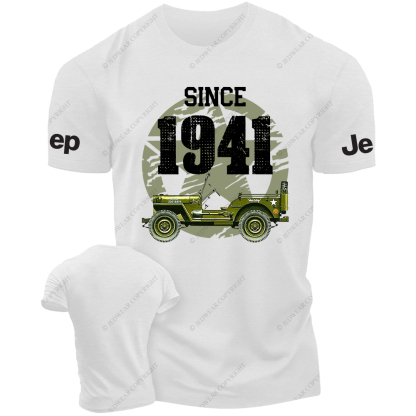 Military Star Army Green Car Since 1941 JP T-Shirt