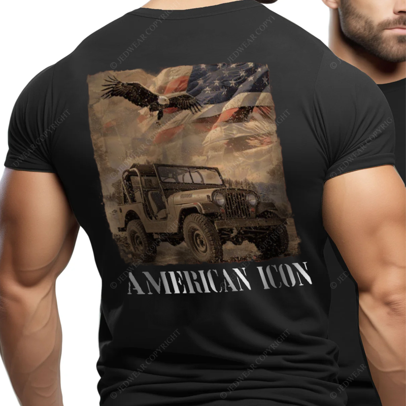 American Flag Eagle American Icon JP T-Shirt