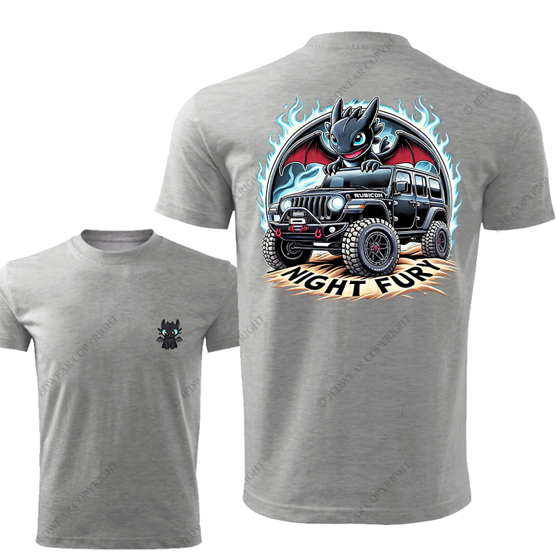 Night Fury Halloween A Little Bat Is Driving Rubicon Jp T-Shirt