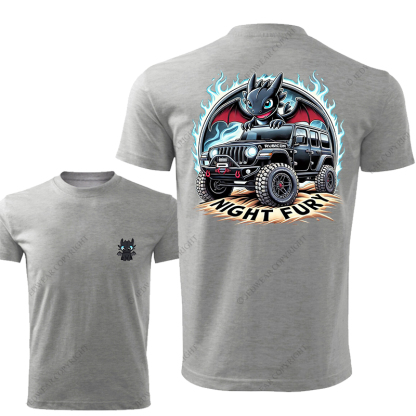 Night Fury Halloween A Little Bat Is Driving Rubicon Jp T-Shirt