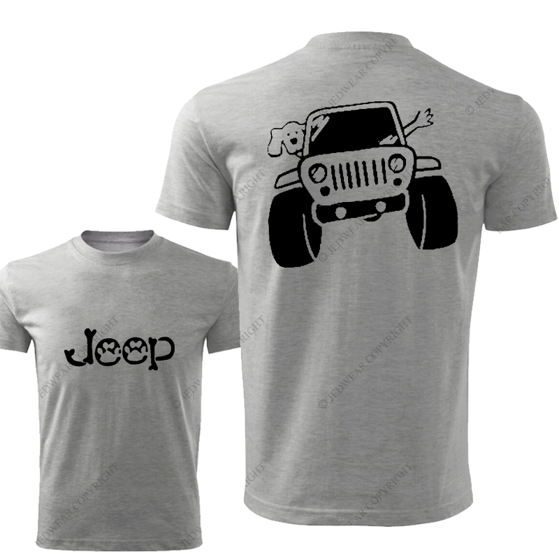 Dog And His Owner Waving From Car Jp T-Shirt