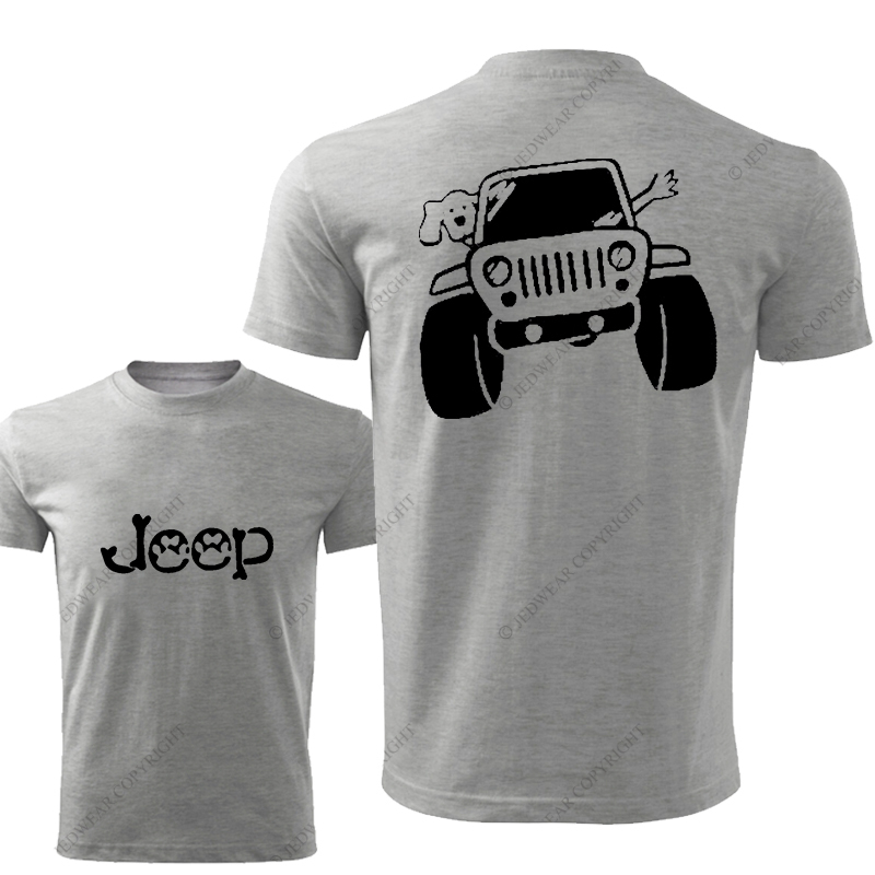 Dog And His Owner Waving From Car Jp T-Shirt