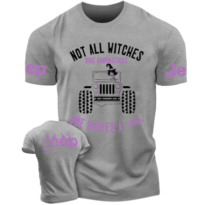 Halloween Not All Witches Ride Broomsticks One Drive A Car Jp T-Shirt