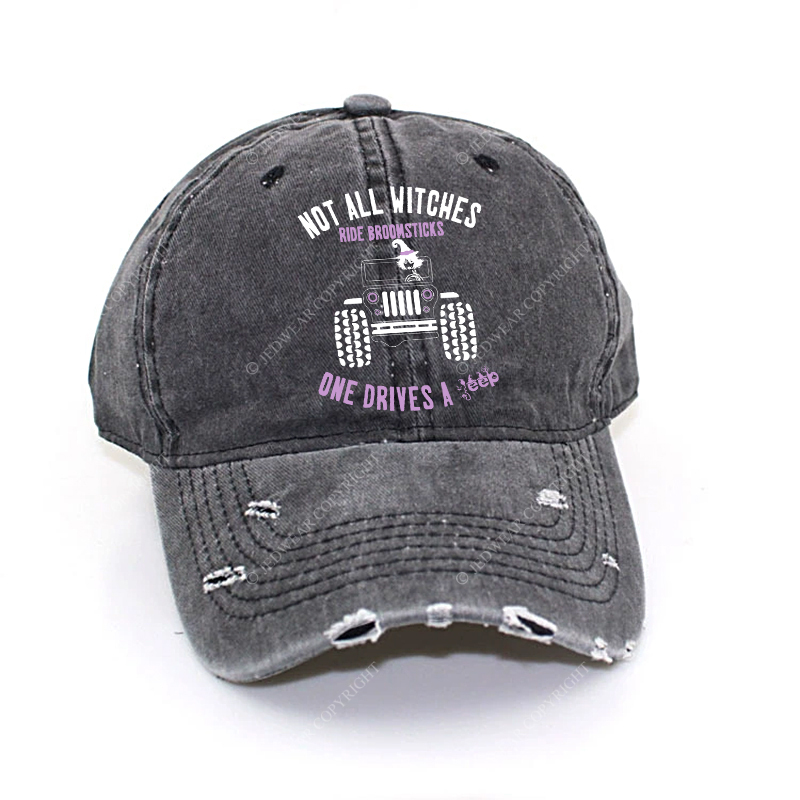 Halloween Not All Witches Ride Broomsticks One Drive A Car Jp Baseball Cap