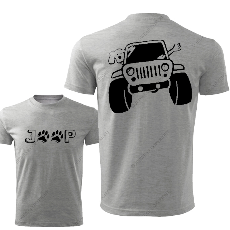 Dog And His Owner Waving From Car Jp T-Shirt