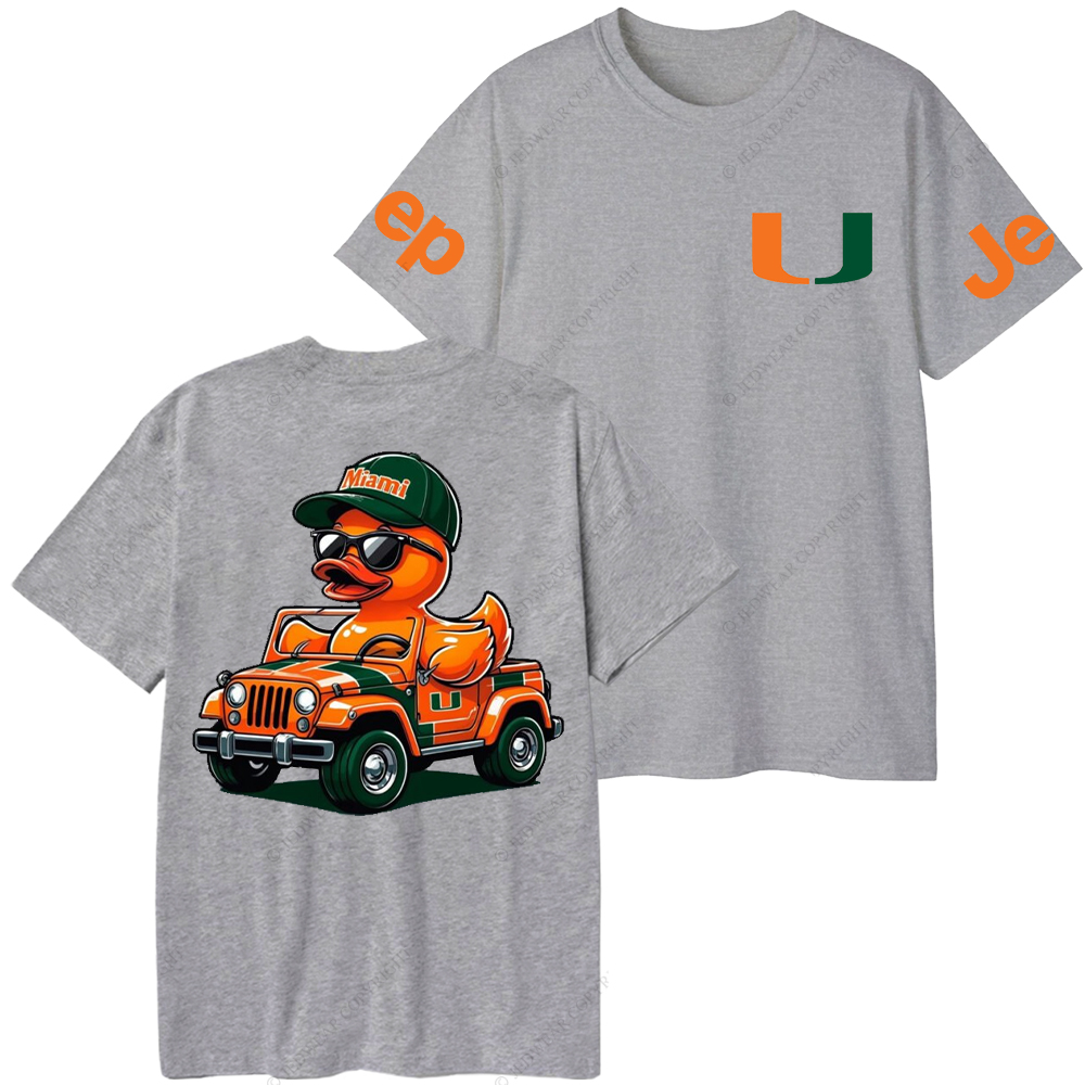 University of Miami Duck  Jp T-Shirt