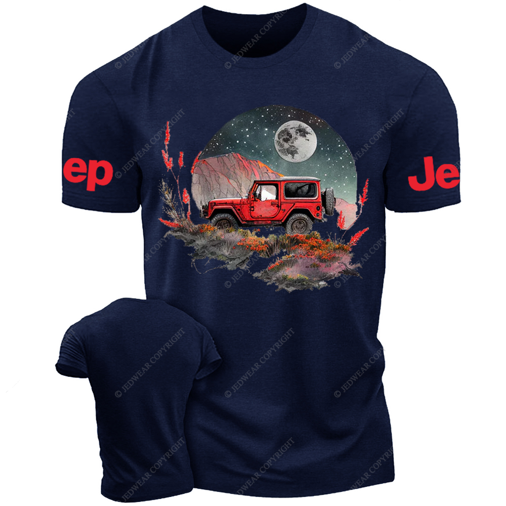 Red Car Full Moon Jp T-Shirt