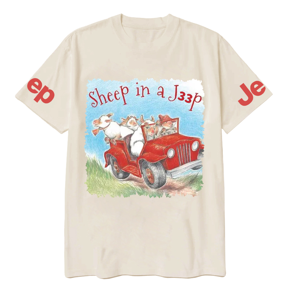 Sheep In A Car Jp T-Shirt