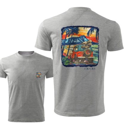 Hawaii Coconut Trees On Tthe Seaside Island JP T-Shirt