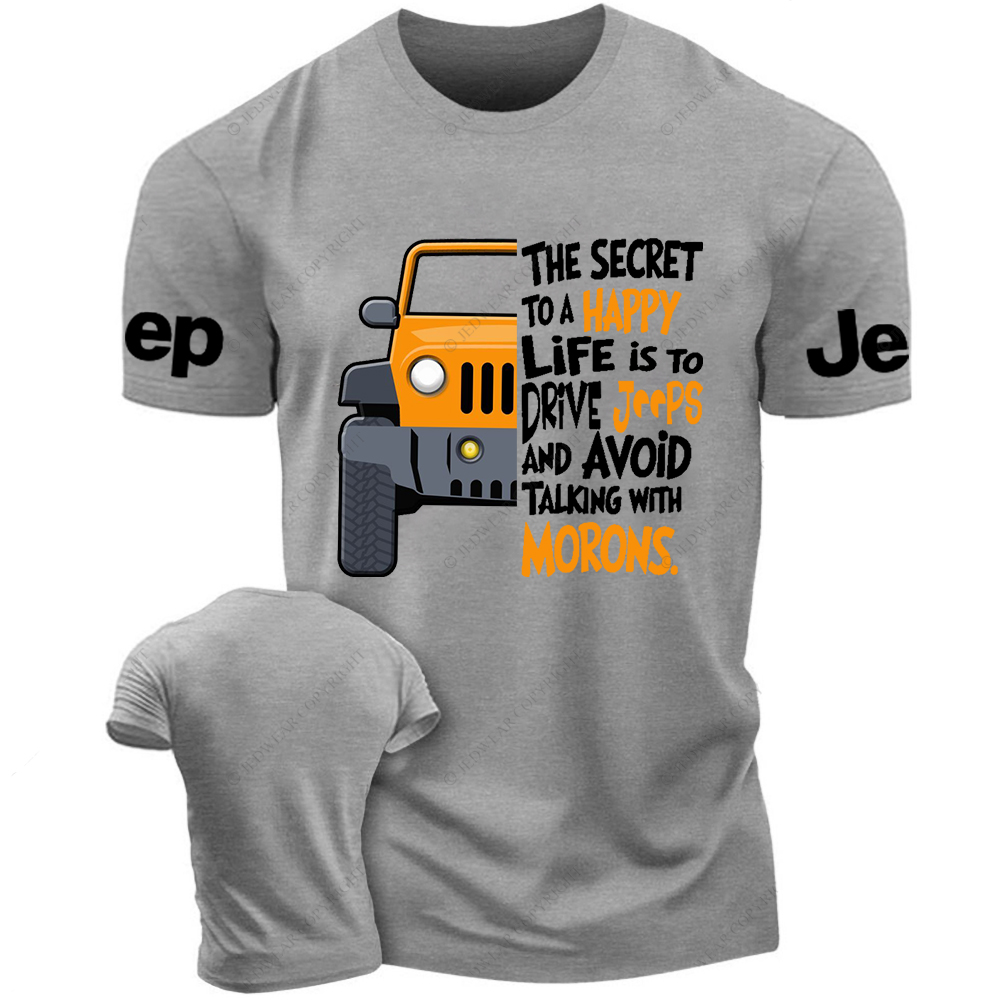 Orange Car The Secret To A Happy Life Is To Drive Jp T-Shirt
