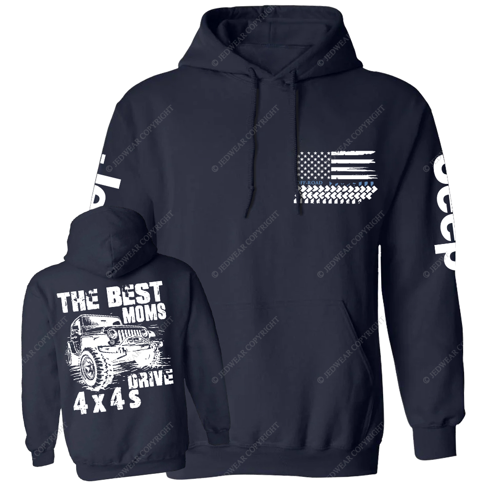 The Best Moms Drive 4x4 Jp Casual Hoodie