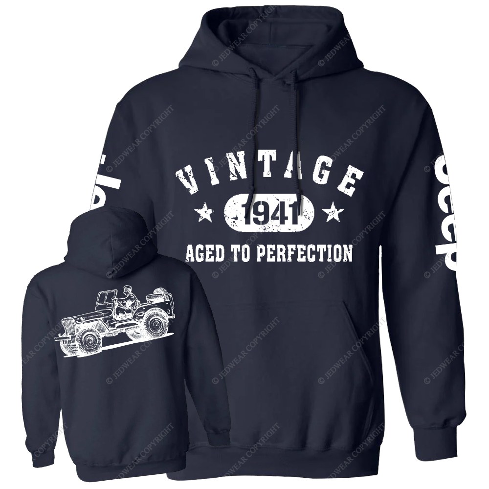 Vintage Aged To Perfection 1941 Jp Casual Hoodie