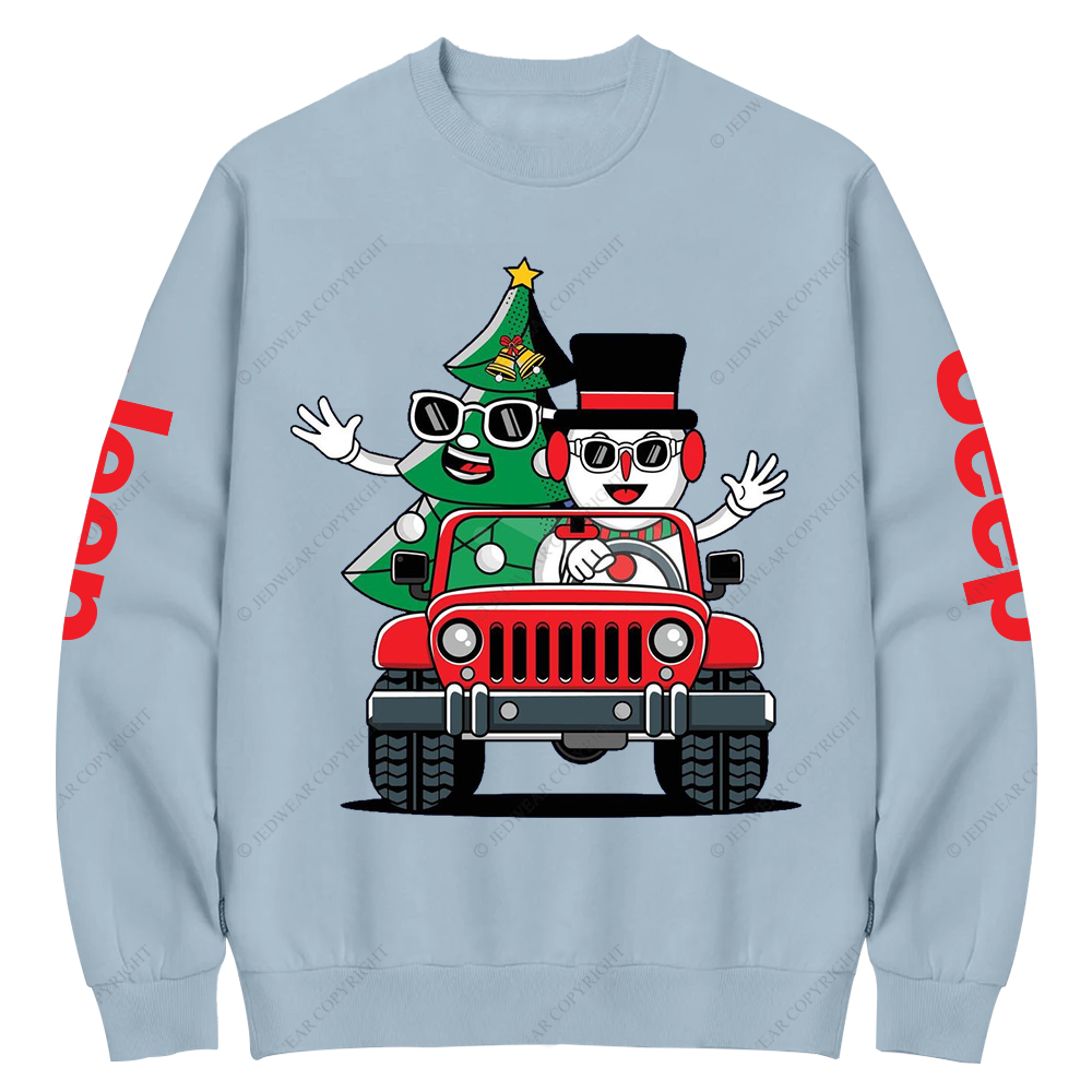 Santa And Reindeer Driving Christmas Jp Casual Hoodie
