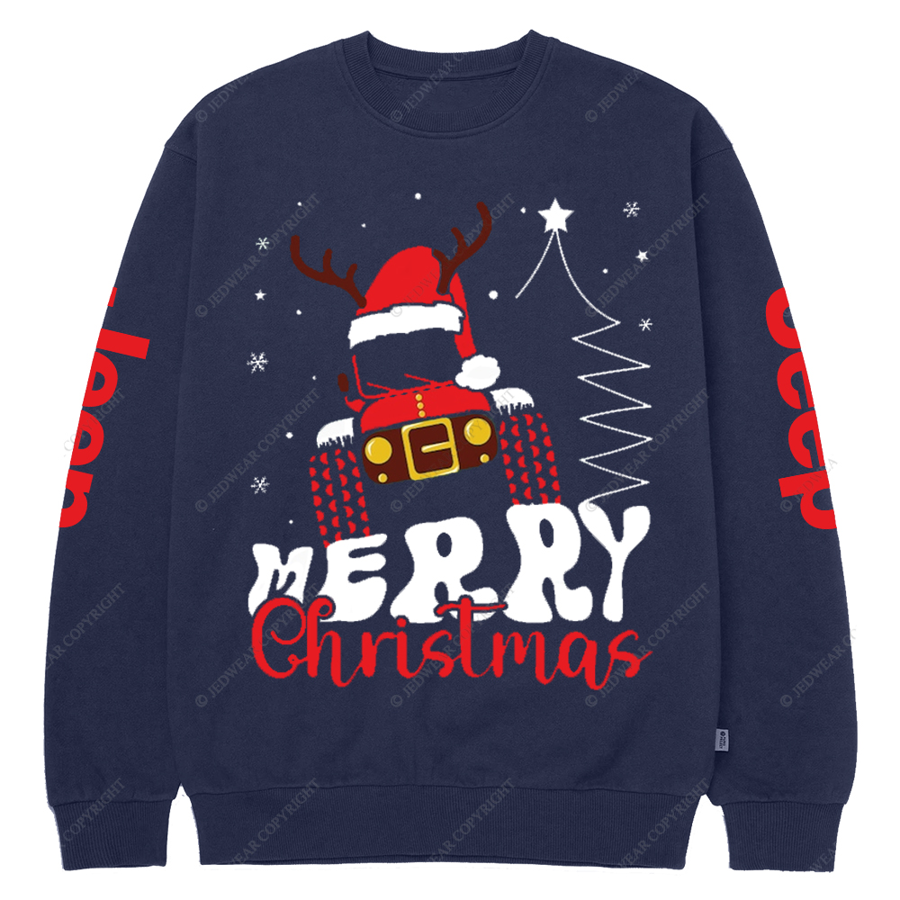 Christmas Offroad Car Jp Crew Neck Sweatshirt