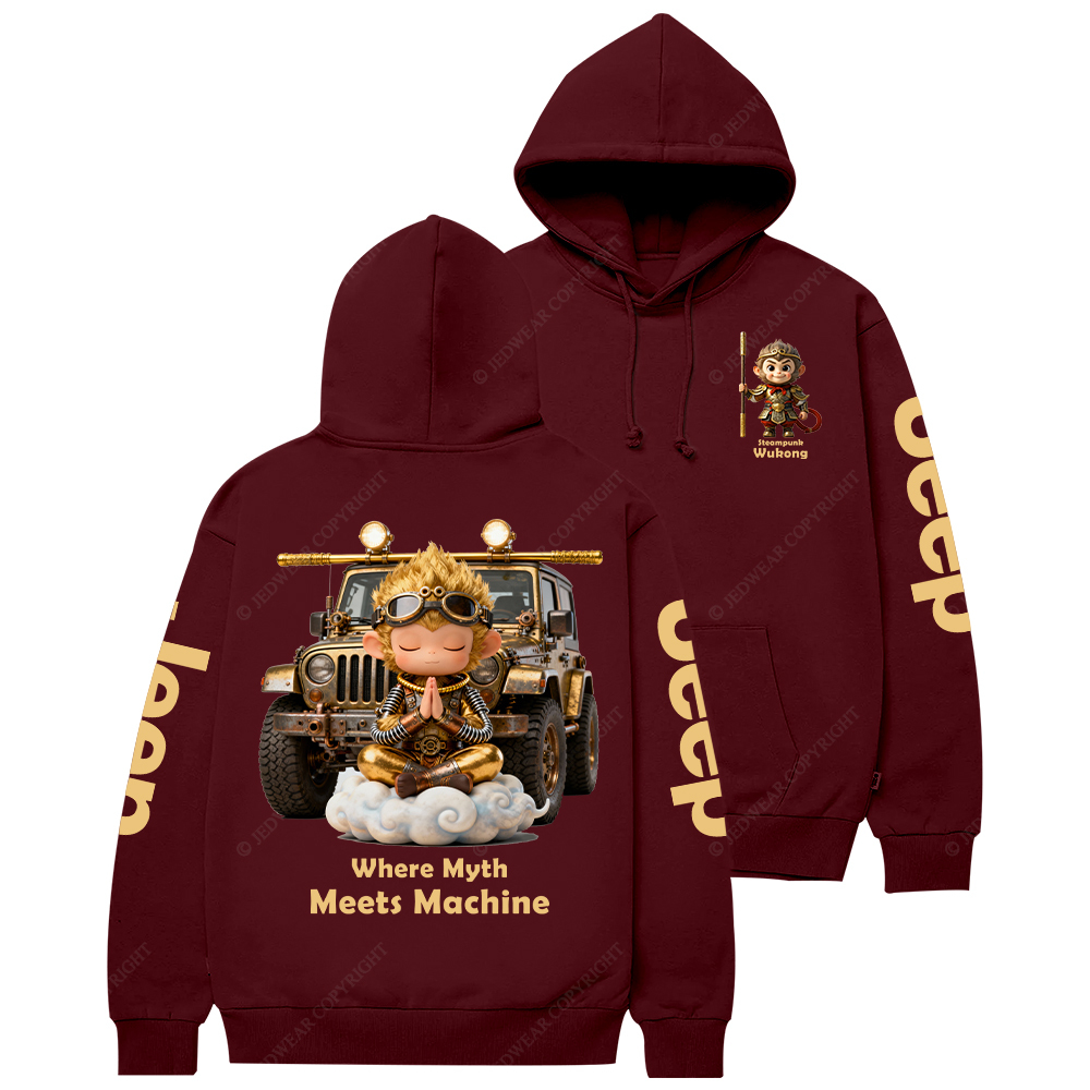 Steampunk Wukong Where Myth Meets Machine Jp Casual Hoodie