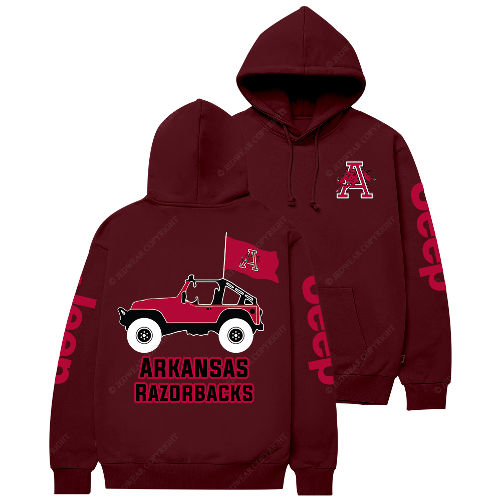 Arkansas Razorbacks Football Jp Casual Hoodie