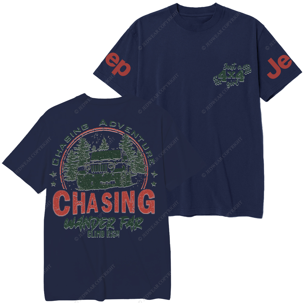 Chasing Adventure Climb High Wander Far Jp T-Shirt