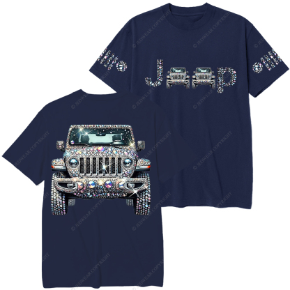 Bling Sparkle Rhinestone Car Glam Girl Jp T-Shirt