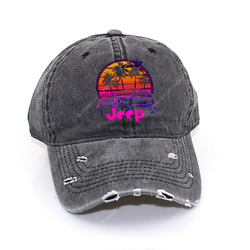 Palm Trees Beach Jp Baseball Cap