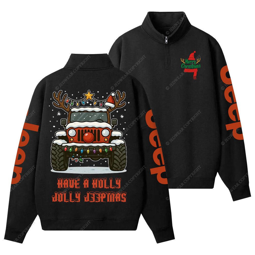 Off-Road Merry Christmas Jp Half-Zip Jacket Sweatshirt