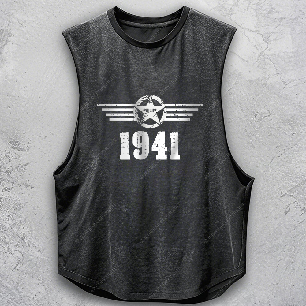Since 1941 Military Star Rectangle Time  Jp - Men Tank