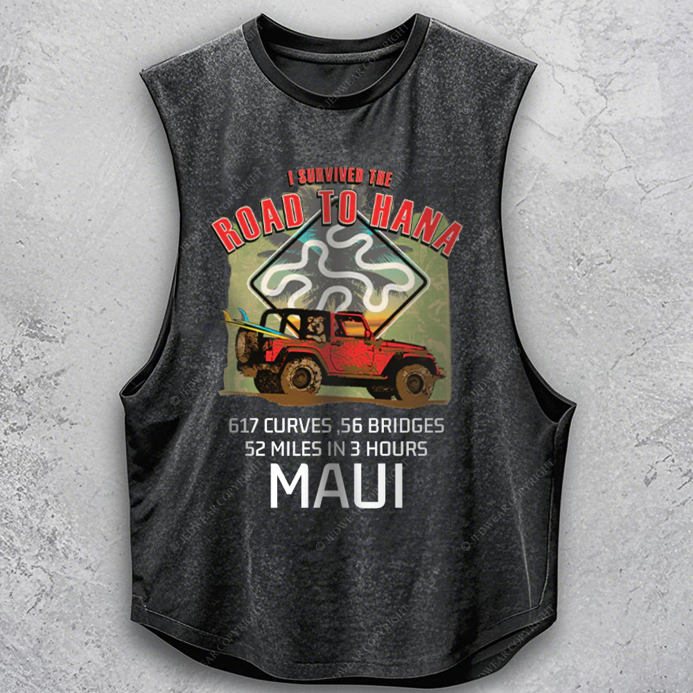 I Survived The Road To Hana Curves  Jp - Men Tank