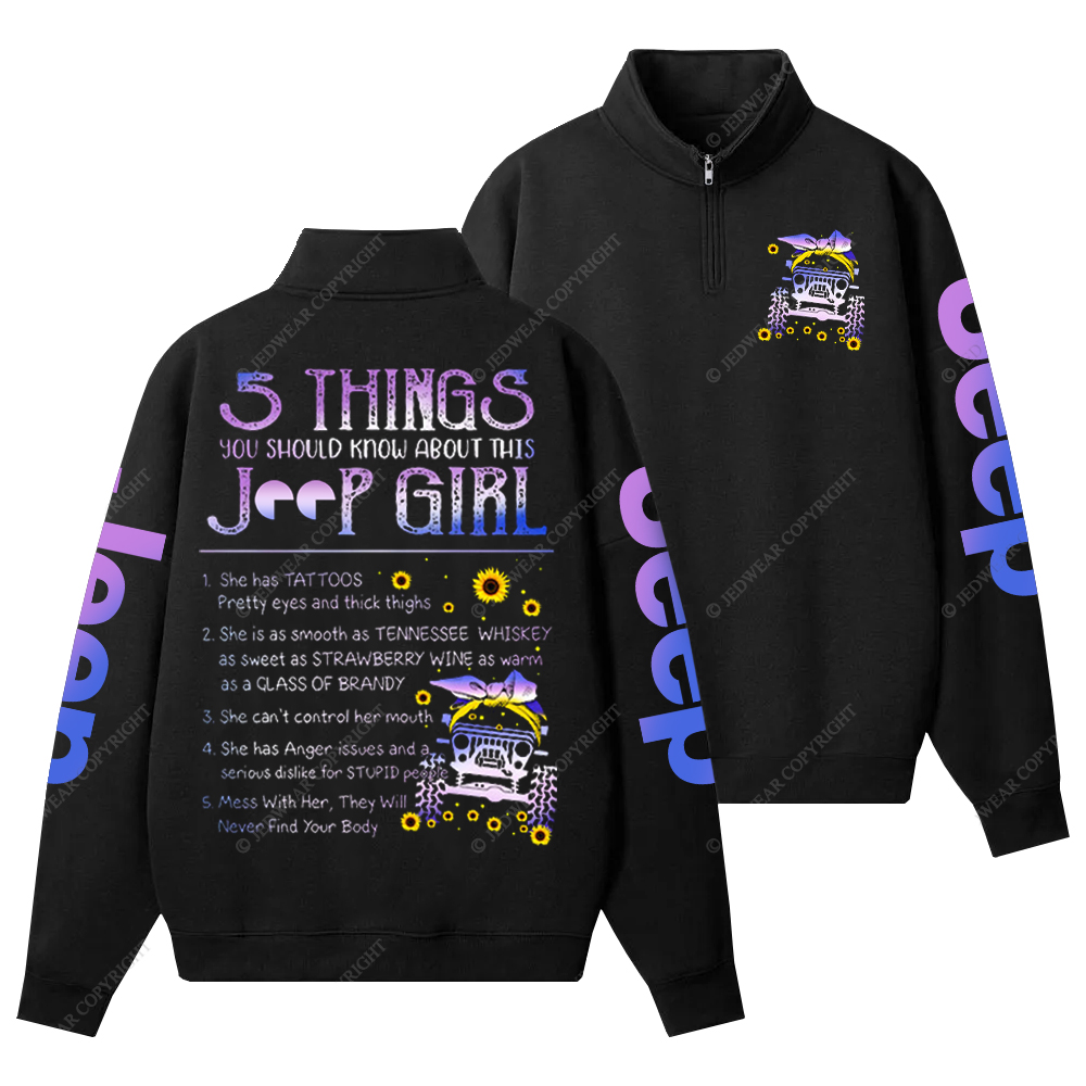 5 Things You Should Know About This Girl Jp Half-Zip Jacket Sweatshirt