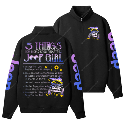 5 Things You Should Know About This Girl Jp Half-Zip Jacket Sweatshirt
