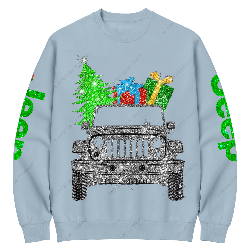 Merry Christmas Bling Jp Crew Neck Sweatshirt