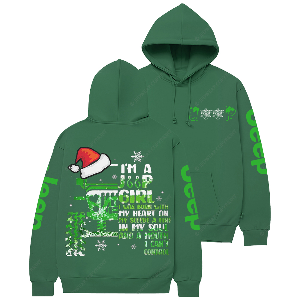 I'm A Jp Girl Santa Hat Jp Casual Hoodie