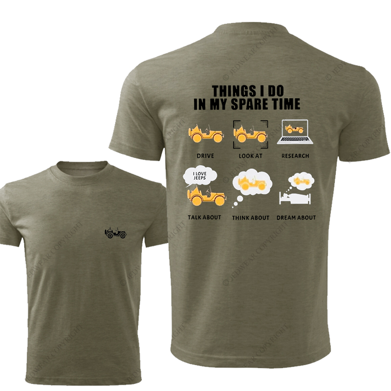 Jp Things I Do In My Spare Time Every Day T-Shirt