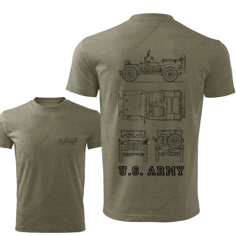 US Army Old Model Line Art Jp T-Shirt