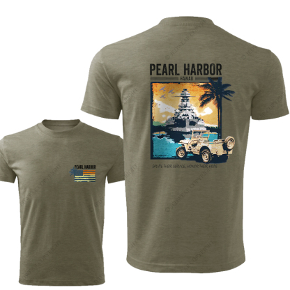 Pearl Harbor Hawaii Sunset Lighthouse JP T-Shirt