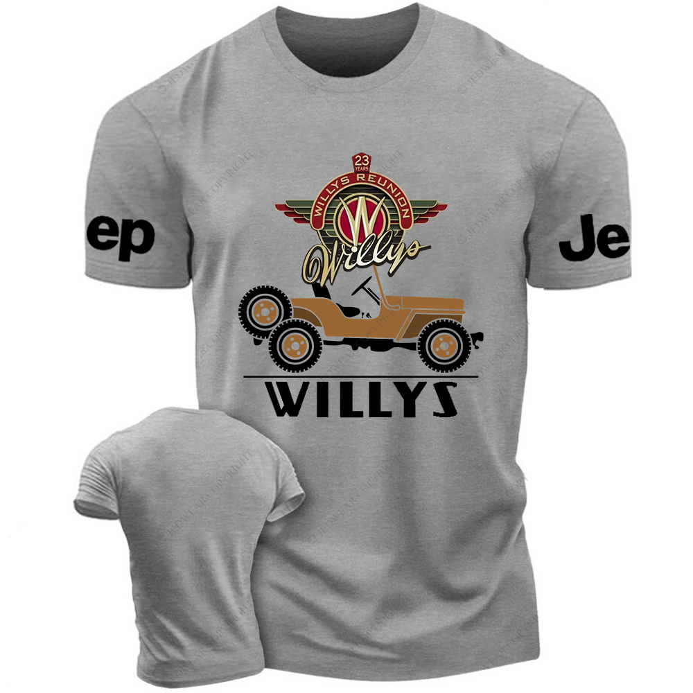 Army Military Vehicle Truck Brown Willys Jp T-Shirt