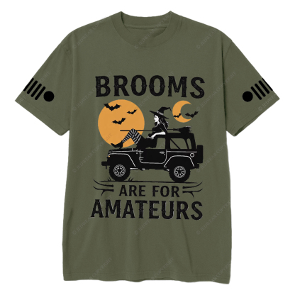Halloween Brooms Are For Amateurs Jp T-shirt