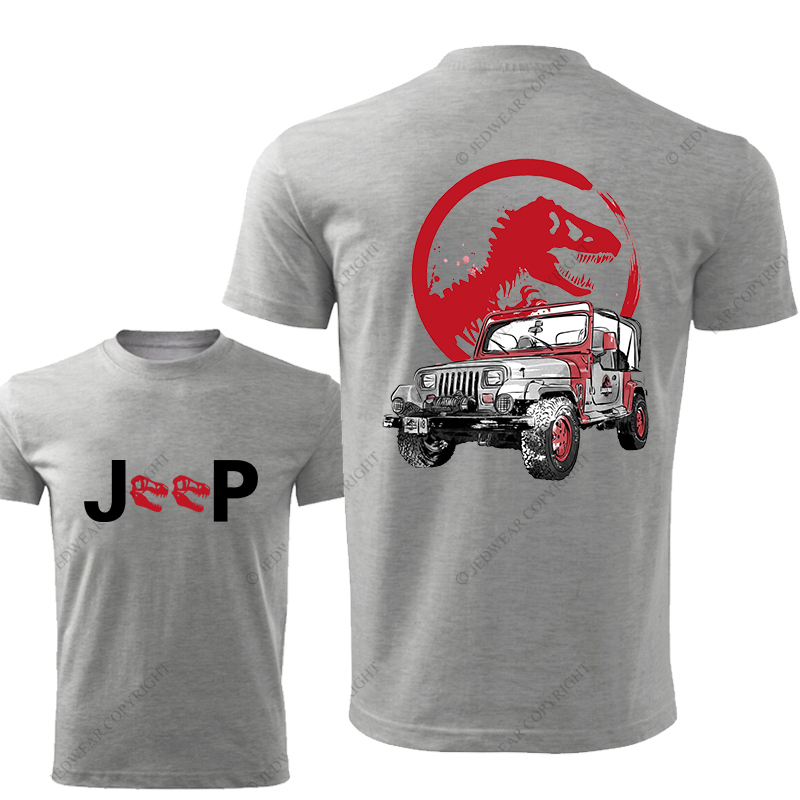Dinosaur On The Back Of An Off-Road Vehicle Jp T-Shirt