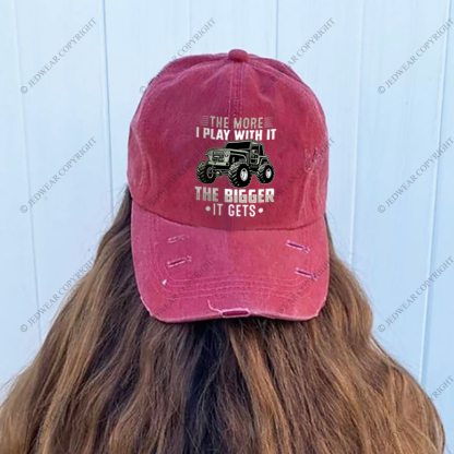 The More I Play With It The Bigger It Gets Jp Baseball Cap