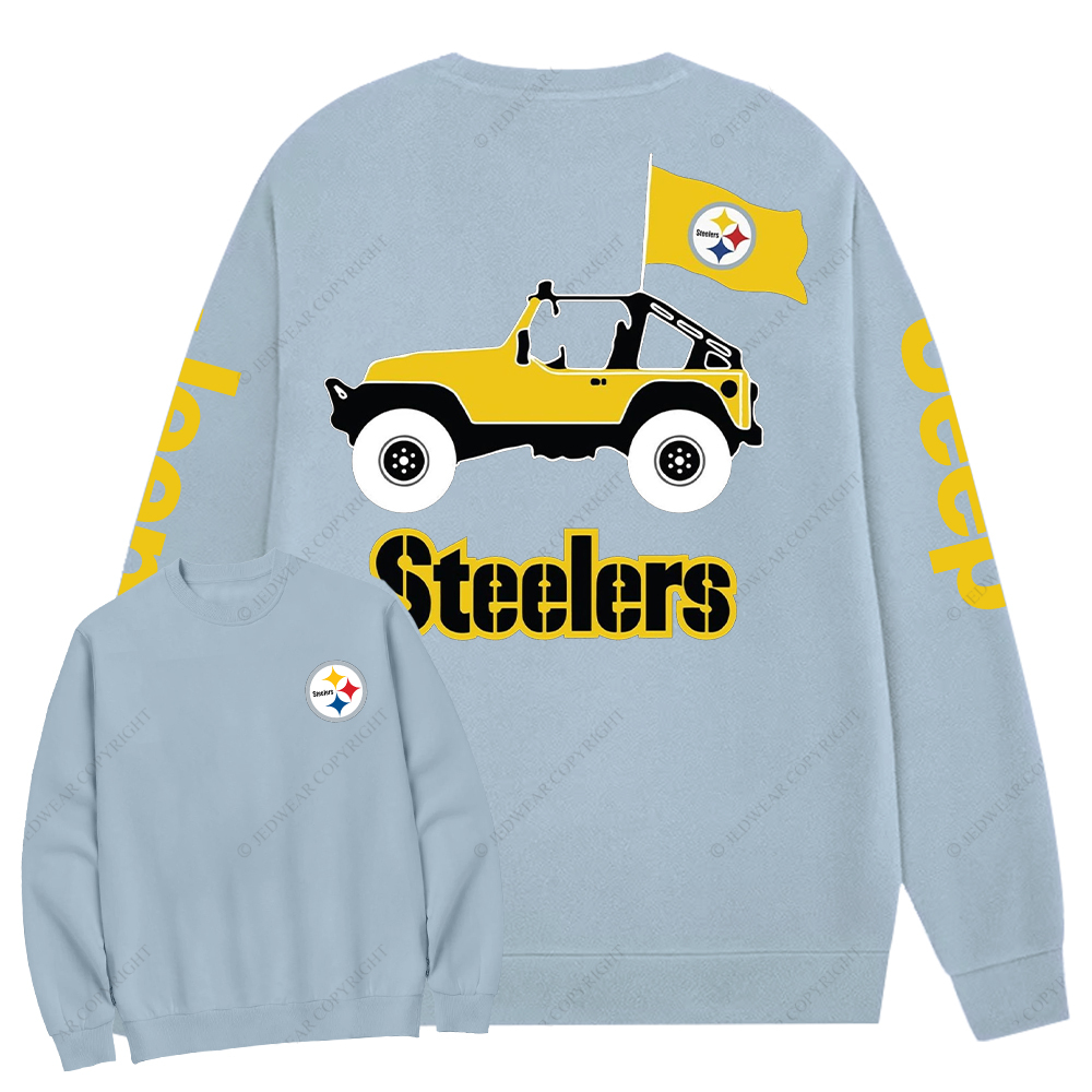 Pittsburgh Steelers Football Jp Crew Neck Sweatshirt