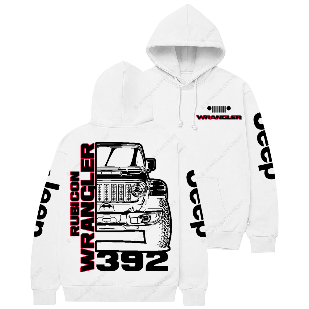 Rubicon Wrangler 392 V8 Trail King Off-Road Muscle Icon Jp Casual Hoodie