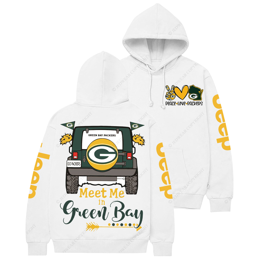 Meet Me In Green Bay Packers Football Jp Casual Hoodie