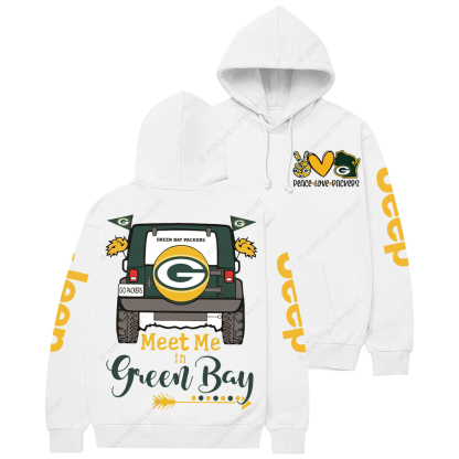 Meet Me In Green Bay Packers Football Jp Casual Hoodie