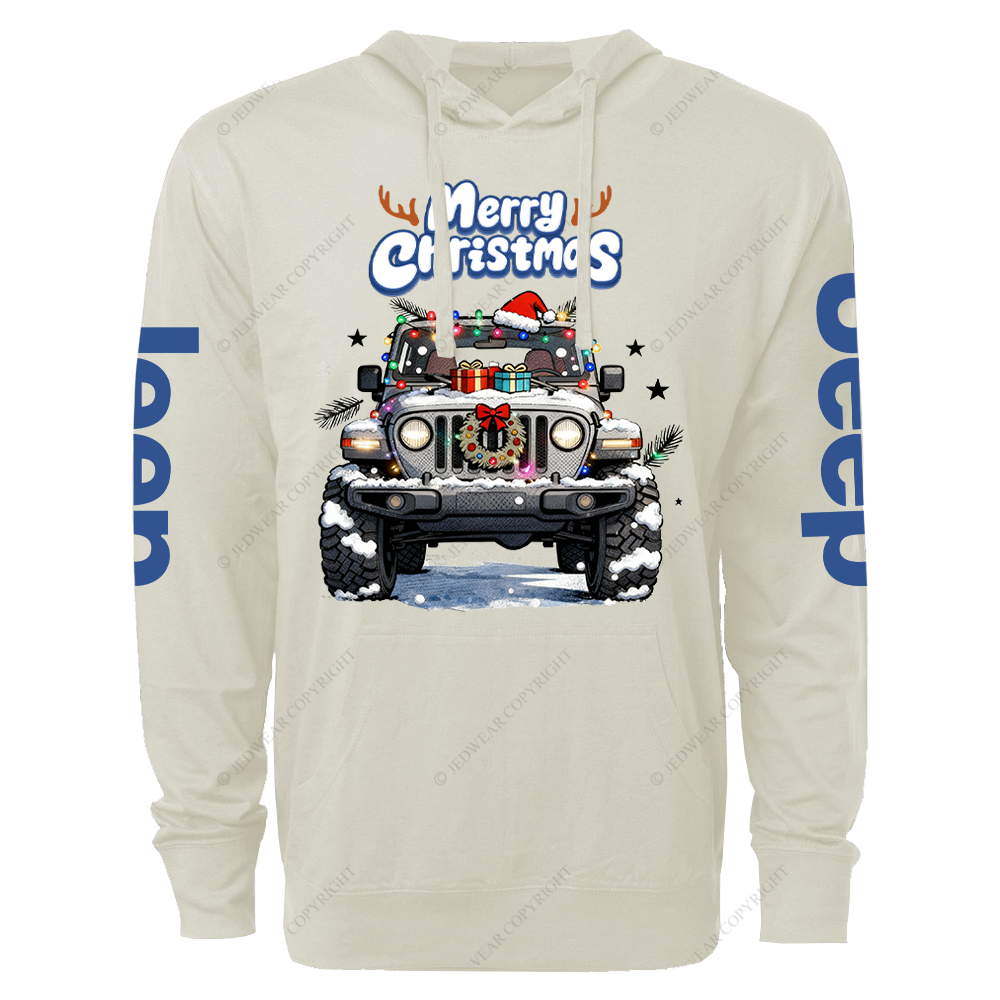 Merry Christmas Jp Oversized Lightweight Hoodie   