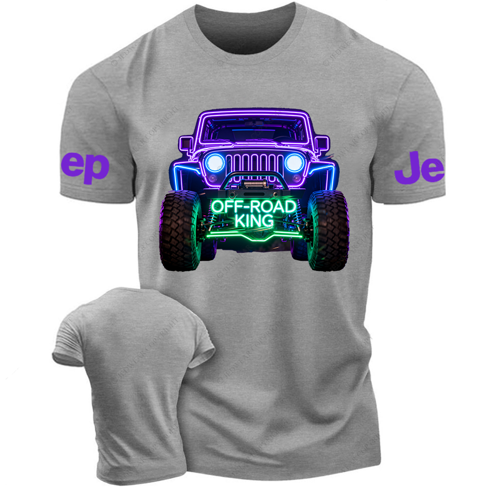 Colorful Neon Lines Off-Road King Jp T-Shirt
