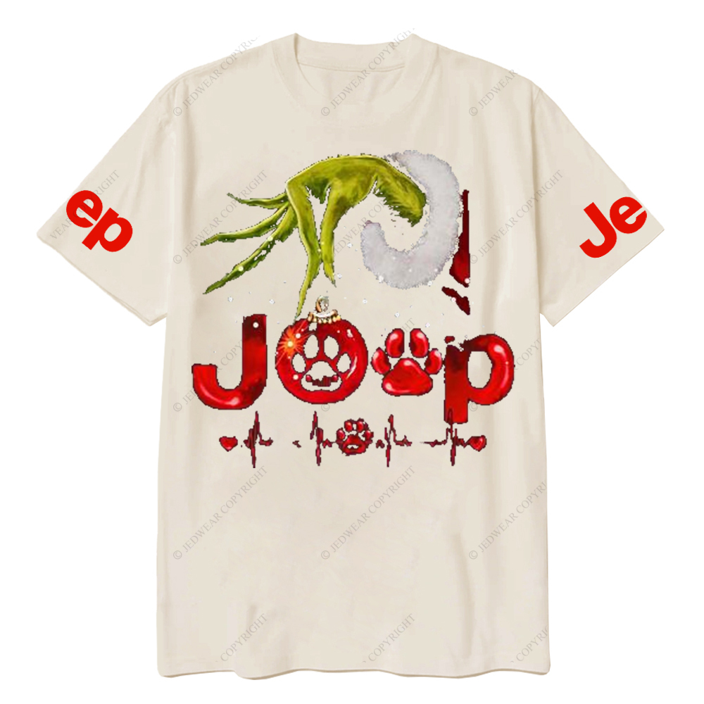 Hand Holding And Dogs Merry Christmas Jp T-Shirt