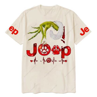 Hand Holding And Dogs Merry Christmas Jp T-Shirt