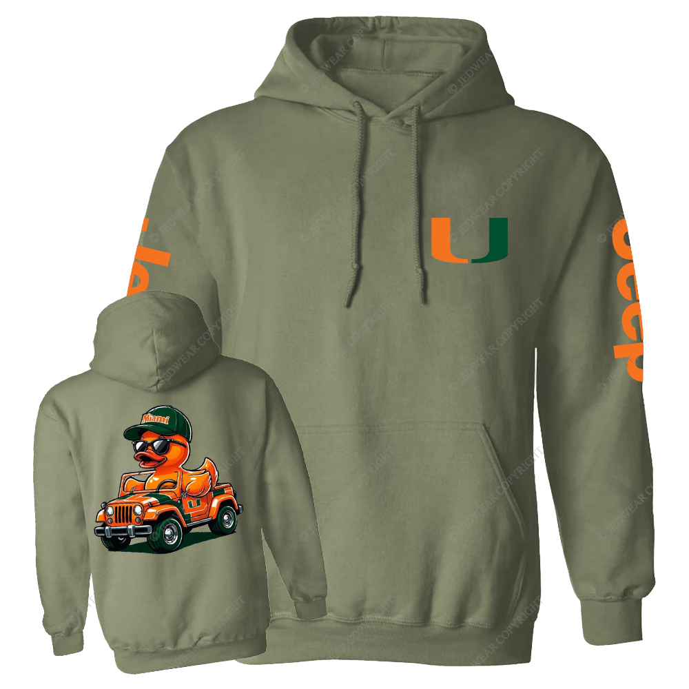 University of Miami Duck Jp Casual Hoodie