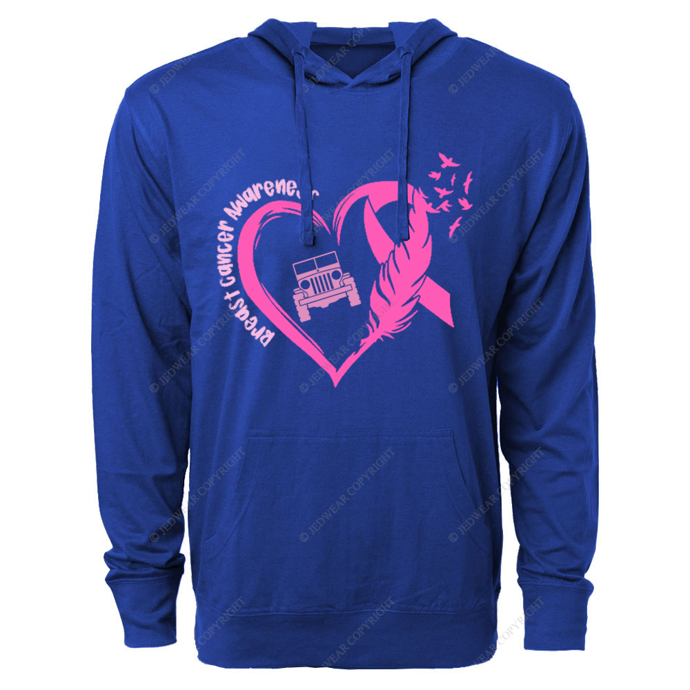 Breast Cancer Awareness Love Butterfly Jp Oversized Lightweight Hoodie