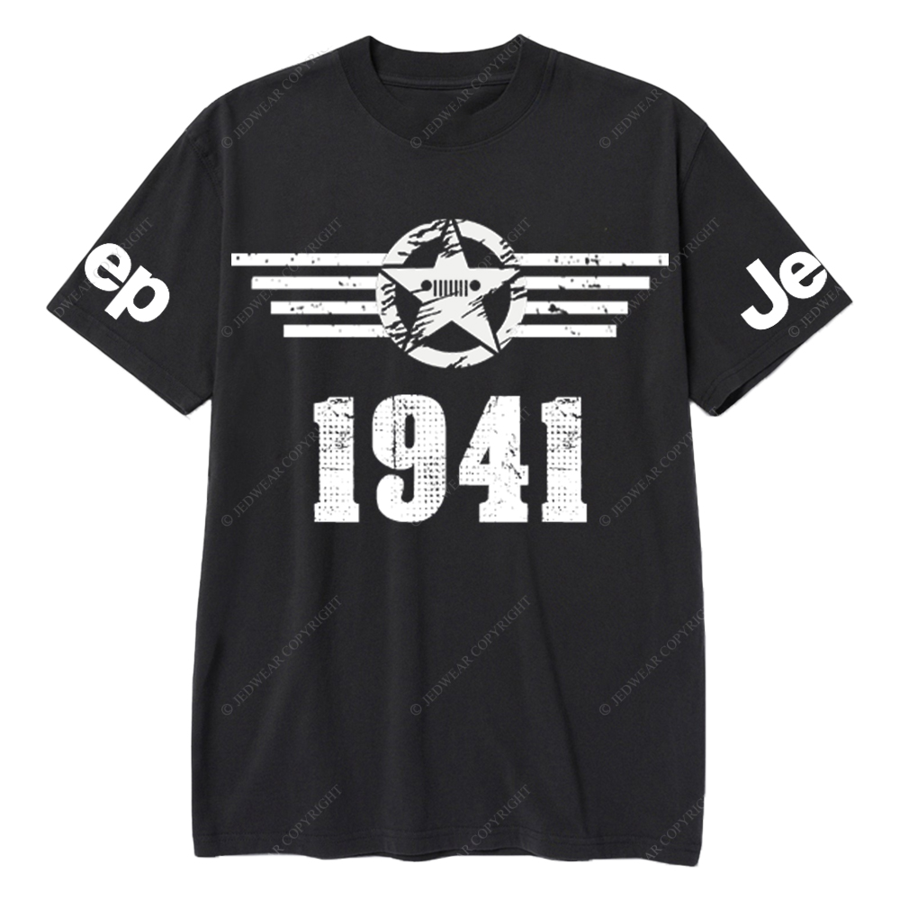 Since 1941 Military Star Rectangle Time Jp T-Shirt