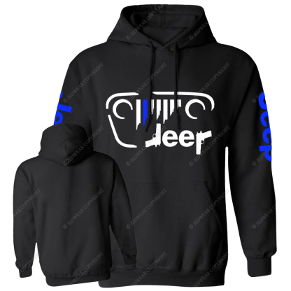 Police Cordon Gun The Blue Line Jp Casual Hoodie
