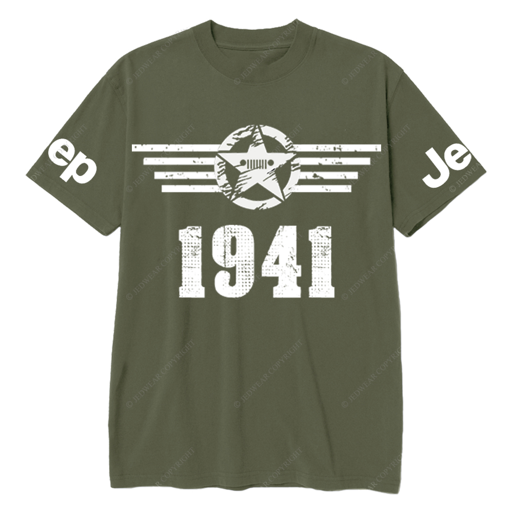 Since 1941 Military Star Rectangle Time Jp T-Shirt